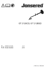 Jonsered GT 2128CD Operator'S Manual preview