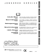 Jonsered GT25L Instruction Manual preview