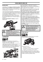 Предварительный просмотр 36 страницы Jonsered HT2218 Operator'S Manual