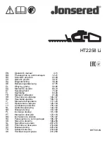 Jonsered HT2258 Li Operator'S Manual preview