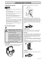 Предварительный просмотр 13 страницы Jonsered HTE2123 Operator'S Manual