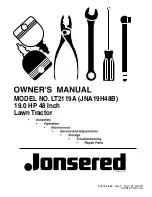 Jonsered JNA19H48B Owner'S Manual preview