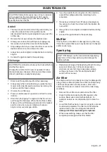 Preview for 21 page of Jonsered L2821 Operator'S Manual