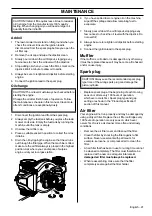 Preview for 21 page of Jonsered L4721 Operator'S Manual