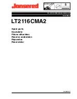 Jonsered LT2116CMA2 Spare Parts preview