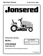 Jonsered LT2120A2 Operator'S Manual preview