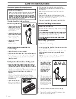 Preview for 4 page of Jonsered SR600 Operator'S Manual