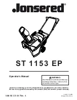 Jonsered ST 1153 EP Operator'S Manual preview