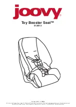 Предварительный просмотр 1 страницы Joovy Toy Booster Seat 012 Manual