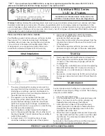 Jordan Valve STERIFLOW Mark 95LL Series Installation & Maintenance Instructions preview