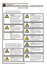 Предварительный просмотр 8 страницы JOSAM JH1500 Instructions For Use Manual