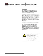 Preview for 5 page of JOSAM JH400 Instructions For Use Manual