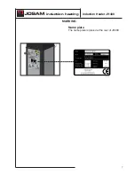 Preview for 7 page of JOSAM JH400 Instructions For Use Manual