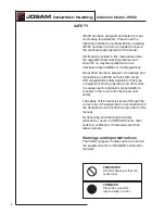 Preview for 8 page of JOSAM JH400 Instructions For Use Manual