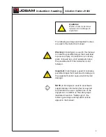 Preview for 9 page of JOSAM JH400 Instructions For Use Manual