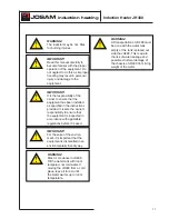 Preview for 11 page of JOSAM JH400 Instructions For Use Manual