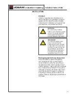 Preview for 15 page of JOSAM JH400 Instructions For Use Manual