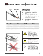 Preview for 23 page of JOSAM JH400 Instructions For Use Manual