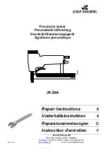 Josef Kihlberg JK20A Repair Instructions предпросмотр