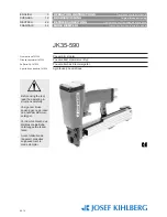 Josef Kihlberg JK35-590 Operating Instructions Manual предпросмотр