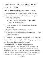 Preview for 4 page of Joseph Enterprises The Clapper Plus Manual