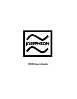 Josephson C725 User Manual предпросмотр