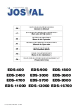 Preview for 1 page of Josval EDS-11000 Operator'S Manual