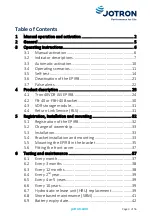 Предварительный просмотр 3 страницы jotron 103200 User Manual