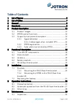 Предварительный просмотр 4 страницы jotron FB-40 User Manual