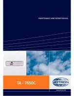 Preview for 1 page of jotron TA-7650C Maintenance And Repair Manual