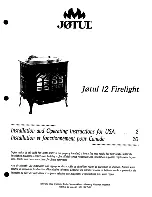 Preview for 1 page of Jøtul 12 Firelight Installation And Operator'S Manual