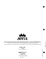 Preview for 38 page of Jøtul 12 Firelight Installation And Operator'S Manual