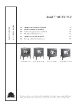 Jøtul F 100 ECO.2 LL Installation And Operating Instructions Manual preview