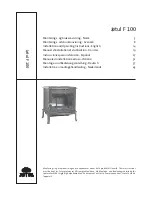 Preview for 1 page of Jøtul F 100 USA Installation And Operating Instructions Manual