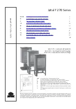 Предварительный просмотр 1 страницы Jøtul F 270 Series Installation Instructions With Technical Data