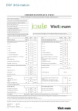 Preview for 124 page of joule Victorum Compact 73310033 Installation & Maintenance Manual