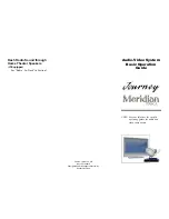 Preview for 2 page of Journey Meridian itasca Basic Operation Manual