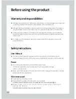 Preview for 4 page of JOUTEC Teye ADR3311 User Manual