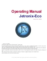 JOVY Systems Jetronix-Eco Operating Manual preview