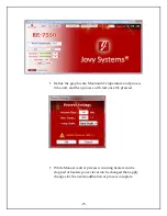 Предварительный просмотр 23 страницы JOVY Systems RE-7550 User Manual