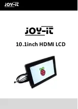 Joy-it 10.1inch HDMI LCD Quick Start Manual preview