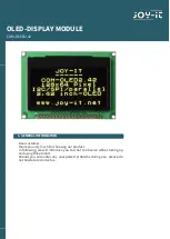 Joy-it COM-OLED2.42 Manual preview