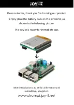 Preview for 2 page of Joy-it RB-StromPI3BAT Quick Start Manual