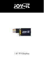 Joy-it RB-TFT1.8 Manual предпросмотр