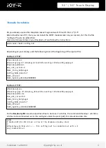 Предварительный просмотр 5 страницы Joy-it RB-TFT3.2 Manual