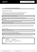 Предварительный просмотр 8 страницы Joy-it RB-TFT3.2 Manual