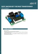 Joy-it SBC-BuckBoost01 Quick Start Manual preview