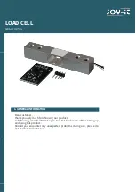 Preview for 1 page of Joy-it SEN-HX711 Quick Start Manual