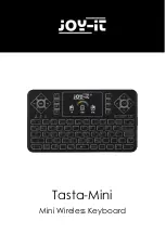 Joy-it Tasta-Mini Manual preview