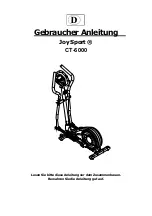 Preview for 15 page of Joy Sport CT-6000 User Manual